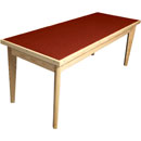 CANFORD TABLE ACOUSTIQUE frêne, rectangular 1530 x 740mm, tissu au choix