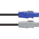 CANFORD CORDON SECTEUR Powercon NAC3FCA - Powercon NAC3FCB, câble 2,5mm, PVC, 2m, noir