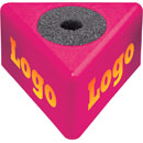 CANFORD BADGE MICRO plastique, triangle, coloré, 1x logo sur 3 faces (indiquer les détails)