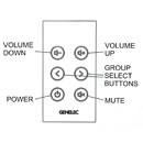 GENELEC 9101B CONTROLEUR DE VOLUME sans fil, pour kit GLM, blanc