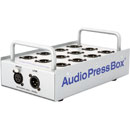 AUDIOPRESSBOX APB-P112 SB SPLITTER DE CONF.passif, boîte de scène, 1x entrée ligne, 12x sortie micro