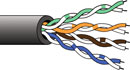 CANFORD CABLE CAT6-F U/UTP noir