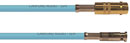 CANFORD CORDON Micro BNC mâle - BNC femelle, 12G 4K UHD, 150mm, turquoise