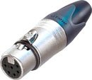 NEUTRIK NC6FXX XLR FICHE femelle, corps nickel, contacts plaqué argent