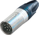 NEUTRIK NC6MXX XLR FICHE mâle, corps nickel, contacts plaqué argent