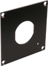 CANFORD PLAQUE DE CONNEXION MODULAIRE UNIVERSAL 1x découpe fiche Fischer fibre optique, noir