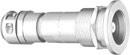 LEMO 3T TRIAX 8 EMBASE fixation par boulon avec serre-câble, PSA.3T.675.CTLY92S