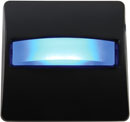 CANFORD SIGNE LUMINEUX LED plaque noire, LED bleue