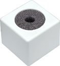 CANFORD BADGE DE MICRO carré, blanc, imprimé 1 couleur, détails à spécifier