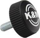 K&M 01-82-948-55 BOUTON DE SERRAGE M6 x 16mm, avec logo K&m