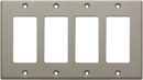 RDL CP-4G PLAQUE D'HABILLAGE quatre découpes, pour SMB-4/DC-4, gris