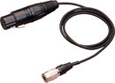 AUDIO-TECHNICA XLRW CORDON MICRO pous système HF Unipack Tx, basse impédance, XLR3F, 1500mm, noir