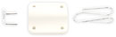 BUBBLEBEE LAV CONCEALER SUPPORT MICRO pour micro cravate SENNHEISER MKE-2, blanc