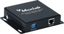 MUXLAB 500752-RX EXTENDER VIDEO récepteur, HDMI 1.3 sur IP, 1080p, PoE, portée 100m