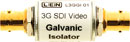 LEN L3GGI01 ISOLATION VIDEO vidéo galvanic et à la terre, cylindre en-ligne, 2x BNC, 3G SDI