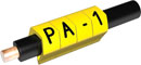 PARTEX MARQUEURS DE CABLE PA1-MCC.4 2.5à 5 mm, numéro 4, jaune, pack de 1000