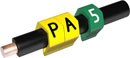 PARTEX MARQUEURS DE CABLE PA02-250CC.5 1.3à 3 mm, numéro 5, vert, pack de 250