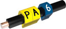 PARTEX MARQUEURS DE CABLE PA02-250CC.6 1.3à 3 mm, numéro 6, bleu, pack de 250