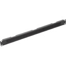 CANFORD PANNEAU D'ENTREE DE CABLE brosse en réglette, 1U, noir