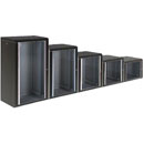 LANDE PROLINE PR12U6060-BL ARMOIRE RACK MURALE 12U, prof.600, porte vitrée, noir