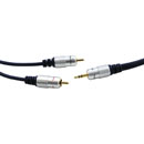 CORDON MINI JACK 3.5mm-TWIN RCA, 2,5m