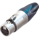 NEUTRIK NC5FXX XLR FICHE femelle, corps nickel, contacts plaqué argent