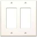 RDL CP-2 PLAQUE D'HABILLAGE deux découpes, pour SMB-2/DC-2/WB-2U, blanc