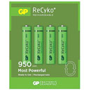 GP 95AAAHC RECYKO+ PILE NiMH, format AAA, 950mAh, pack de 4