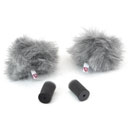 RYCOTE 065502 WINDJAMMER BONNETTE FOURRURE pour micro-cravate, gris, pack de 2