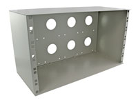 CANFORD BOITIER RACK 6U, prof. 100mm, gris clair