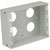 CANFORD BOITIER RACK DEMI LARGEUR 4U, prof. 100mm, gris clair