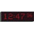 WHARTON 401A.05.R.S HORLOGE 50mm affichage rouge, mural
