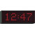 WHARTON 420A.05.R.S HORLOGE 50mm affichage rouge, mural