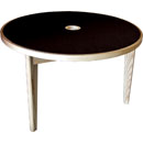 CANFORD TABLE ACOUSTIQUE frêne, ronde 1220mm, Black Magic