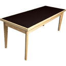 CANFORD TABLE ACOUSTIQUE frêne, rectangulaire 1530 x 740mm, noir Magic