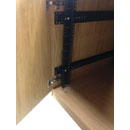 CANFORD ES4196812/O-C ARMOIRE RACK PREMIUM, 12U, larg.600, prof.800, chêne