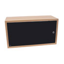 CANFORD ES4142512/B ARMOIRE MURALE AV 12U, porte acrylique, prof.250mm, hêtre