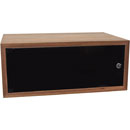 CANFORD ES4154004/W CAISSON RACK A POSER 4U, porte en acrylique, prof.400mm, noyer