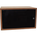 CANFORD ES4154008/W CAISSON RACK A POSER 8U, porte en acrylique, prof.400mm, noyer