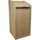 CANFORD ES4186018/A PUPITRE DE PRESENTATEUR AV 18U, prof.600mm, frêne