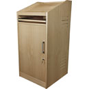 CANFORD ES4186018/A PUPITRE DE PRESENTATEUR AV 18U, prof.600mm, frêne