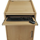 CANFORD ES4186018/A PUPITRE DE PRESENTATEUR AV 18U, prof.600mm, frêne