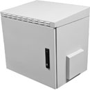 LANDE ES4554509/G-L ARMOIRE RACK MURALE IP55, 9U, prof.450, porte en acier, gris