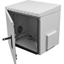 LANDE ES4554526/G-L ARMOIRE RACK MURALE IP55, 26U, prof.450, porte en acier, gris