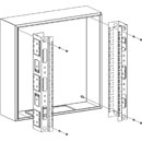 LANDE CORNIERES 19" pour armoire rack 466E haut.800mm x larg.600/800mm x prof.250/300mm, la paire
