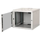 LANDE PROLINE PR09U6060-LG ARMOIRE RACK MURALE 9U, prof.600, porte vitrée, gris