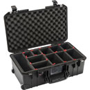 PELI 1535 AIR MALLE dim.internes 517.9 x 284.5 x 182.9mm, roulettes, avec TrekPak, noir