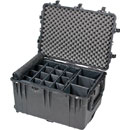 PELI 1660 PROTECTOR MALLE dim.internes 716x502x448mm, avec séparateurs rembourrés, roulettes, noir