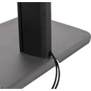 B-TECH BTF845 PIED POUT ECRAN PLAT jusqu'à VESA 600x400, double écran, fixe, noir