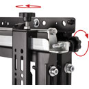 B-TECH BT8310 SUPPORT ECRAN POUR MUR VIDEO système Pop-out, chage max 75kg, VESA 600x400